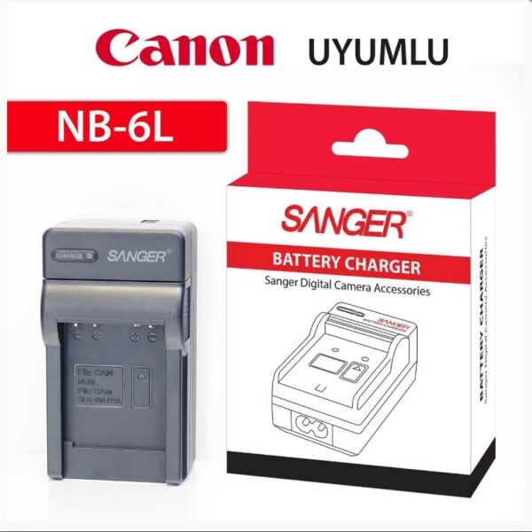 Sanger NB-6L Canon Şarj Aleti Şarz Cihazı