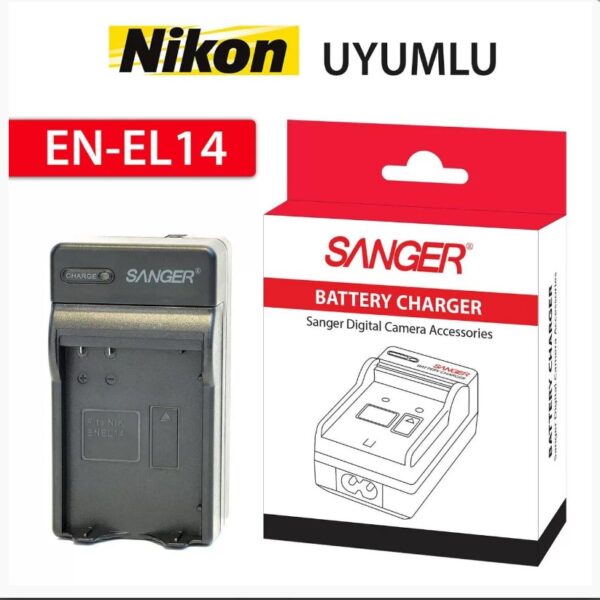 Sanger EN-EL14 Nikon Şarj Aleti Şarz Cihazı